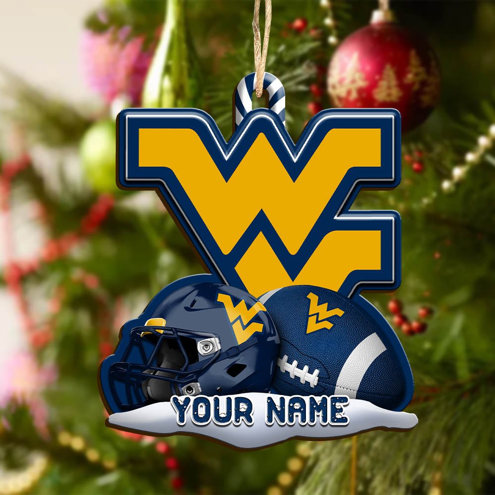 Alternative view of West Virginia Mountaineers Sport Wooden Ornament 2024 Version Customized Your Name, Christmas Gifts For Sport Fan, Christmas Decorations Sport ETHY-53468