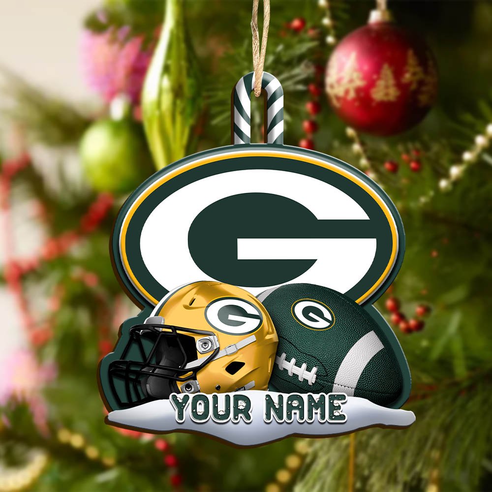 Alternative view of Green Bay Packers Sport Wooden Ornament 2024 Version Customized Your Name, Christmas Gifts For Sport Fan, Christmas Decorations Sport ETHY-53468