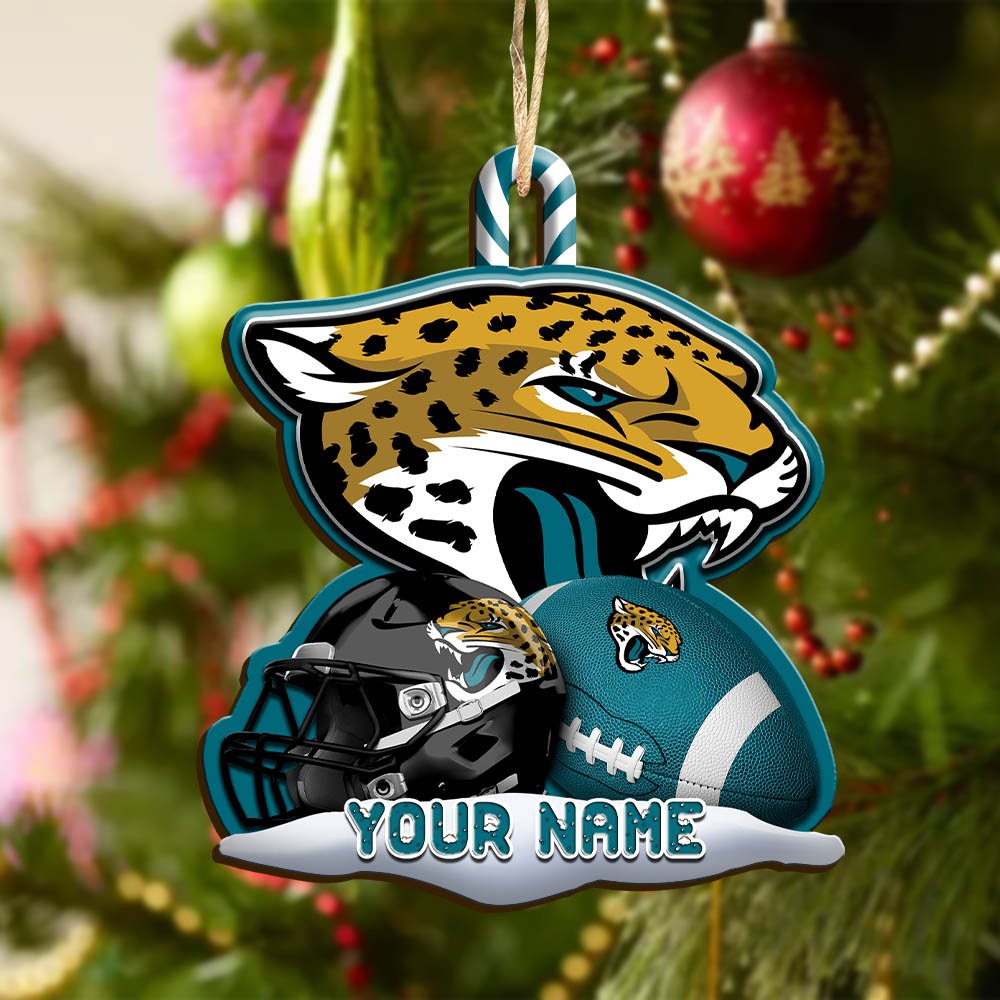 Alternative view of Jacksonville Jaguars Sport Wooden Ornament 2024 Version Customized Your Name, Christmas Gifts For Sport Fan, Christmas Decorations Sport ETHY-53468
