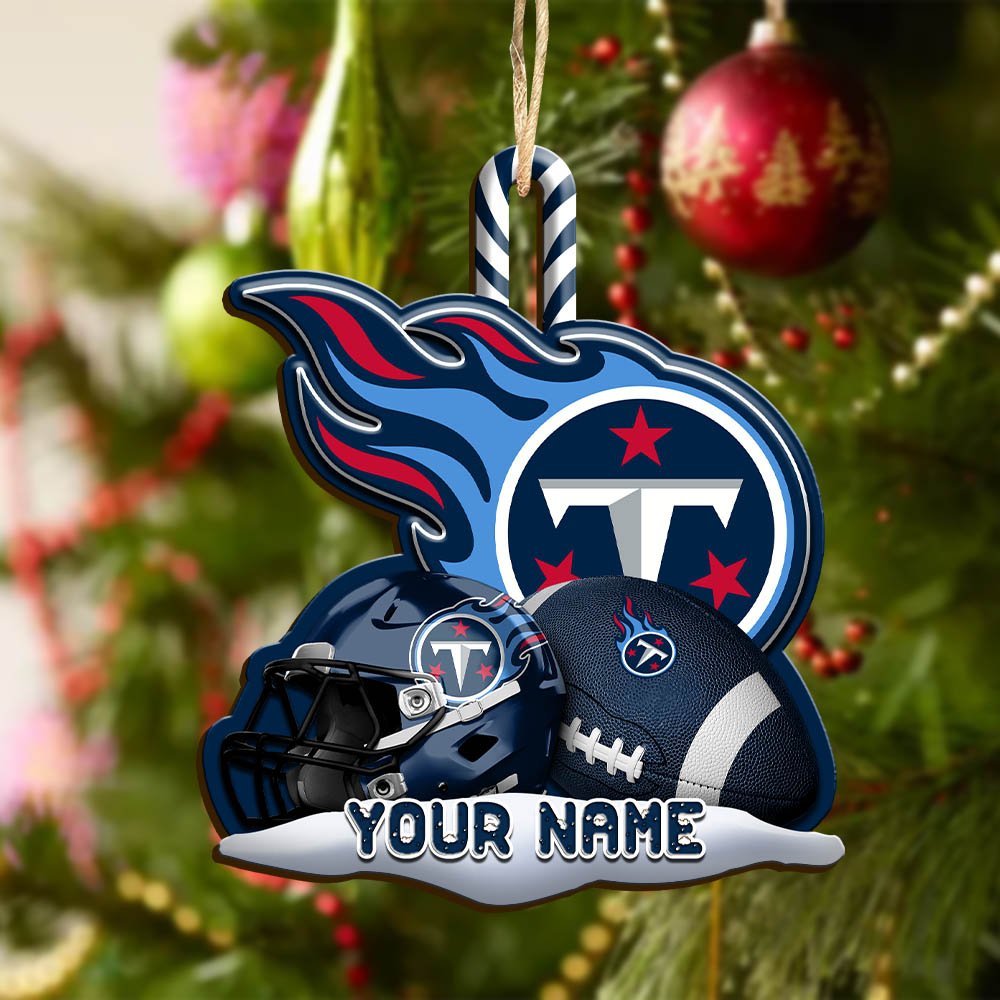 Alternative view of Tennessee Titans Sport Wooden Ornament 2024 Version Customized Your Name, Christmas Gifts For Sport Fan, Christmas Decorations Sport ETHY-53468