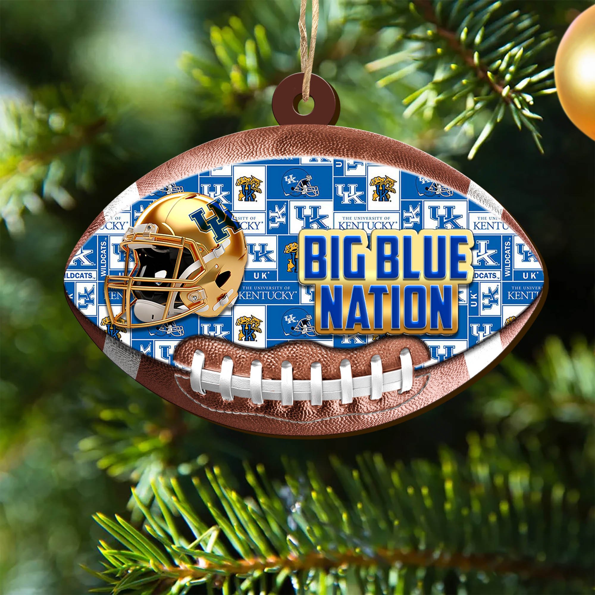 Kentucky Wildcats Wooden Ornament 2024 Version, Christmas Ornament For Football Fan, Hanging Decor ETHY-53500