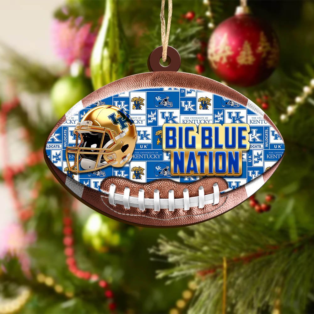 Alternative view of Kentucky Wildcats Wooden Ornament 2024 Version, Christmas Ornament For Football Fan, Hanging Decor ETHY-53500
