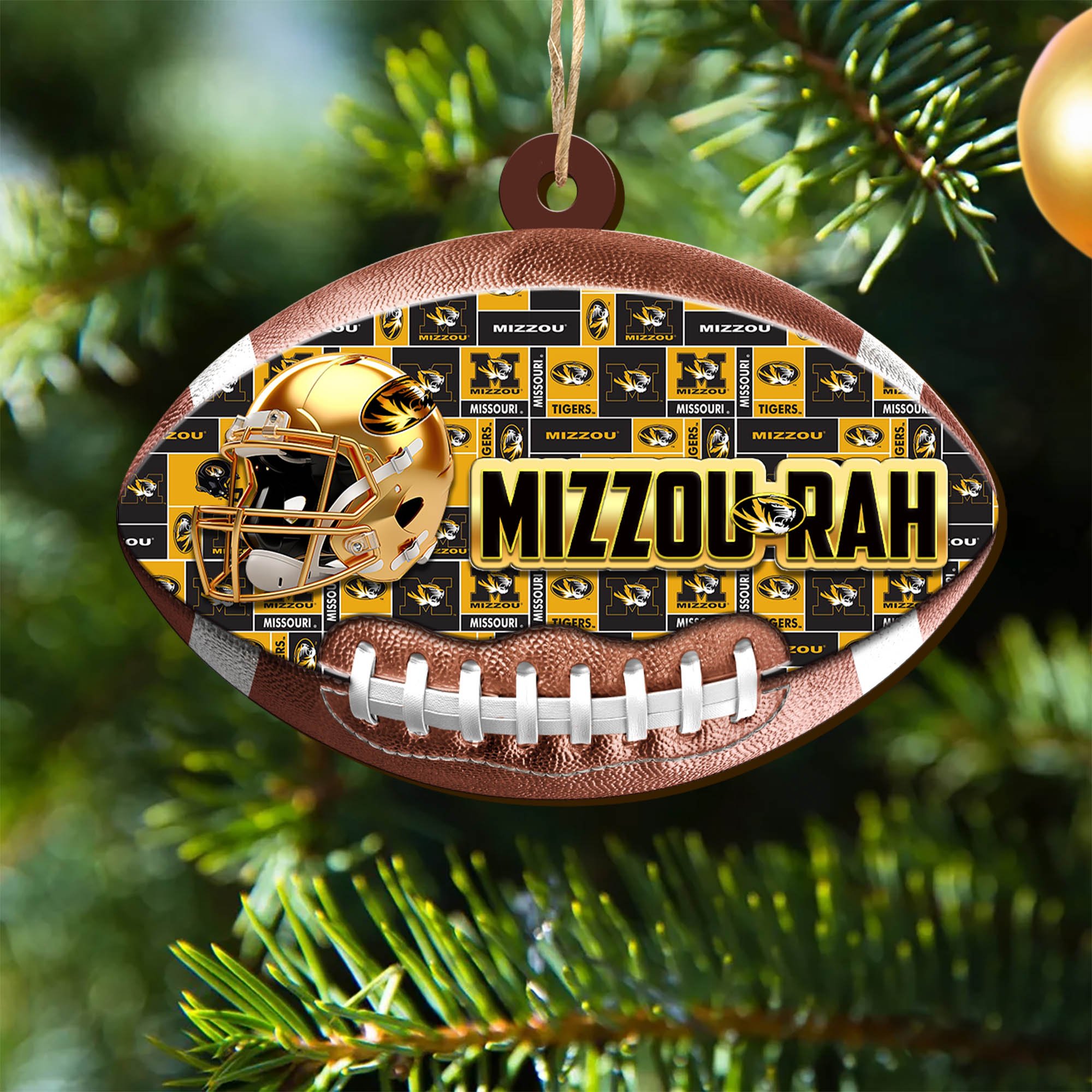 Missouri Tigers Wooden Ornament 2024 Version, Christmas Ornament For Football Fan, Hanging Decor ETHY-53500