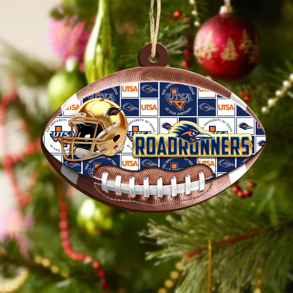Alternative view of UTSA Roadrunners Wooden Ornament 2024 Version, Christmas Ornament For Football Fan, Hanging Decor ETHY-53500