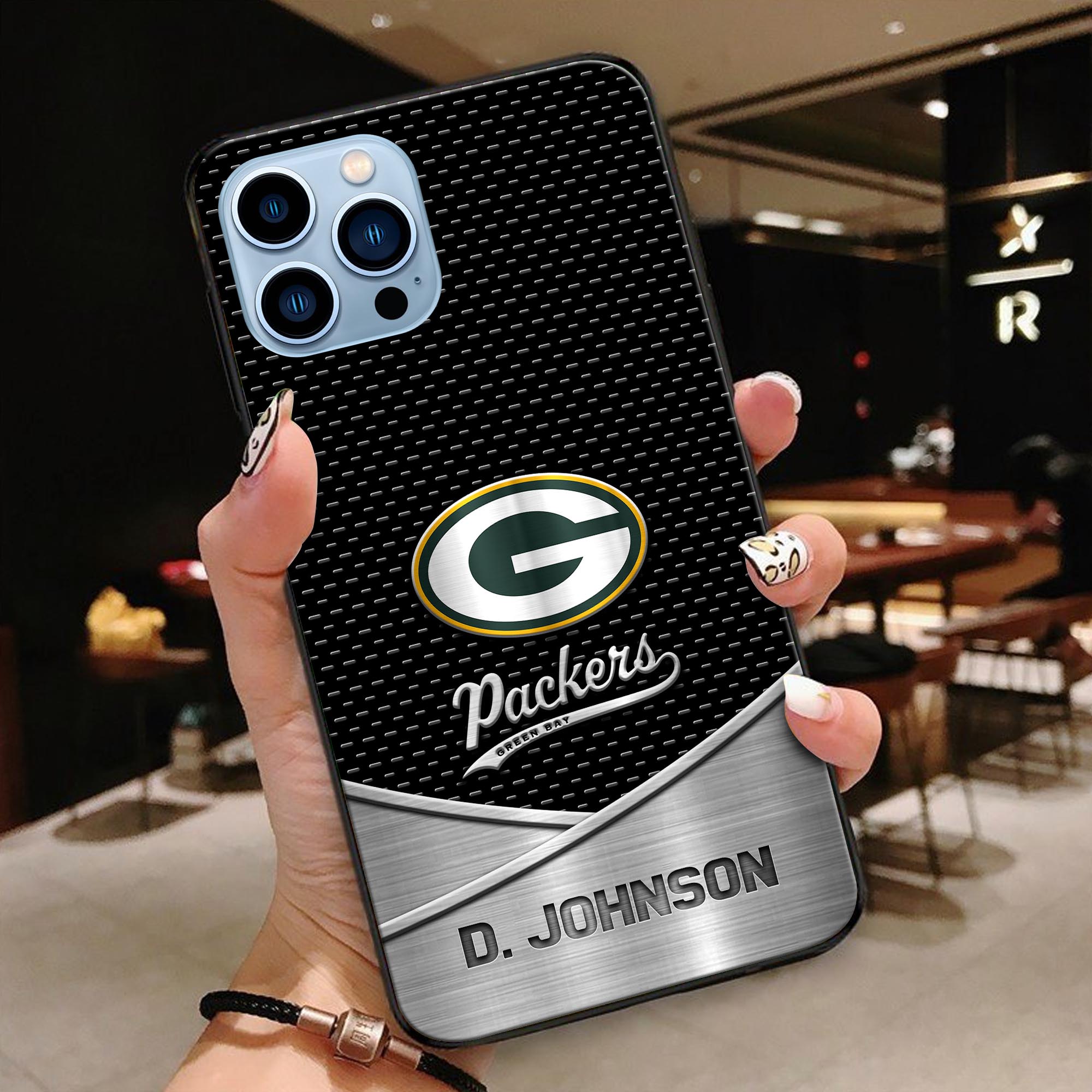 Green Bay Packers Glass Phone Case 2025 Version Custom Name, Sport Phone Case For Fans, Sport Gifts ETRG-41241