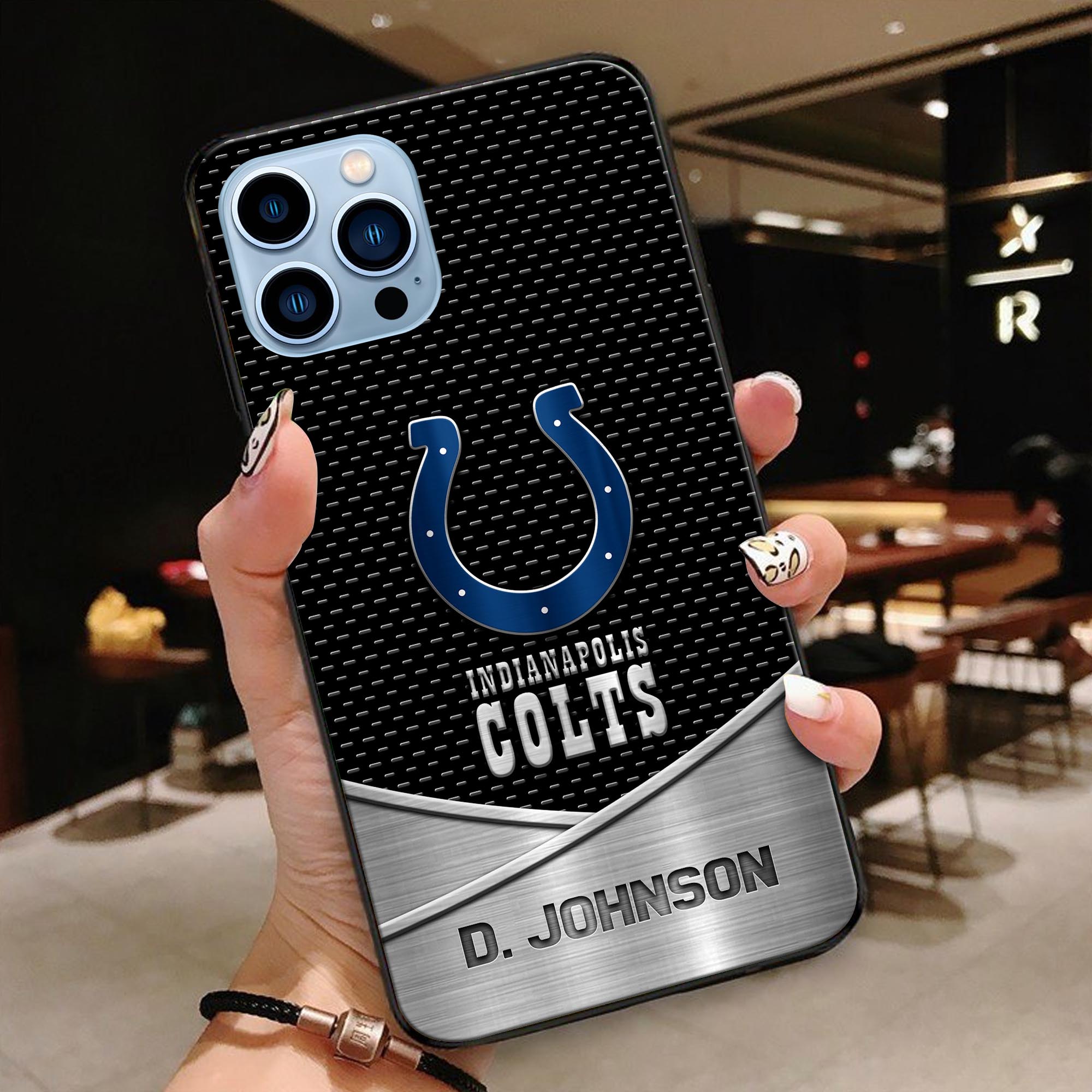 Indianapolis Colts Glass Phone Case 2025 Version Custom Name, Sport Phone Case, Sport Gifts ETRG-41241
