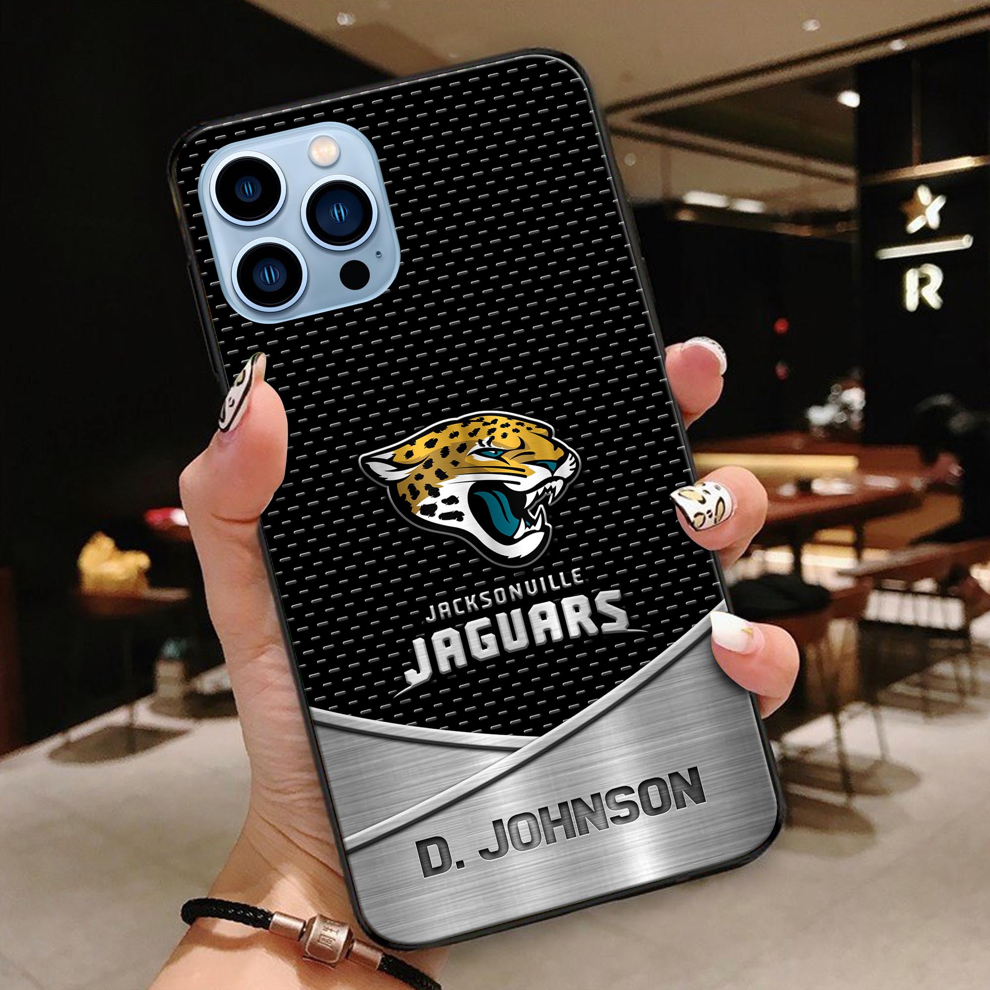 Jacksonville Jaguars Glass Phone Case 2025 Version Custom Name, Sport Phone Case, Sport Gifts ETRG-41241