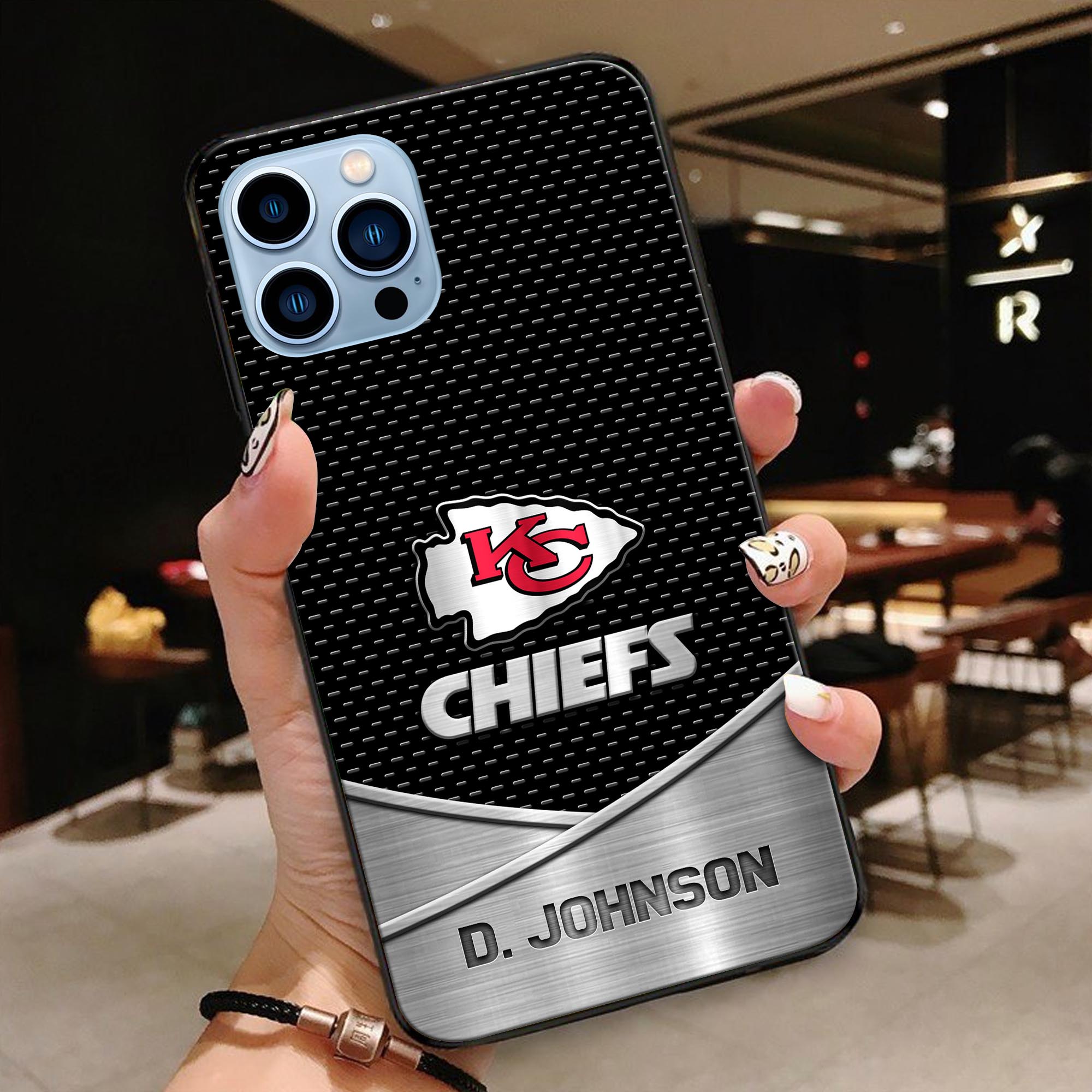 Kansas City Chiefs Glass Phone Case 2025 Version Custom Name, Sport Phone Case, Sport Gifts ETRG-41241