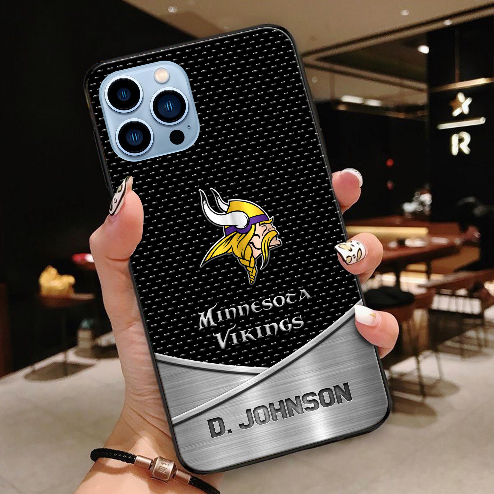 Minnesota Vikings Glass Phone Case 2025 Version Custom Name, Sport Phone Case For Fans, Sport Gifts ETRG-41241