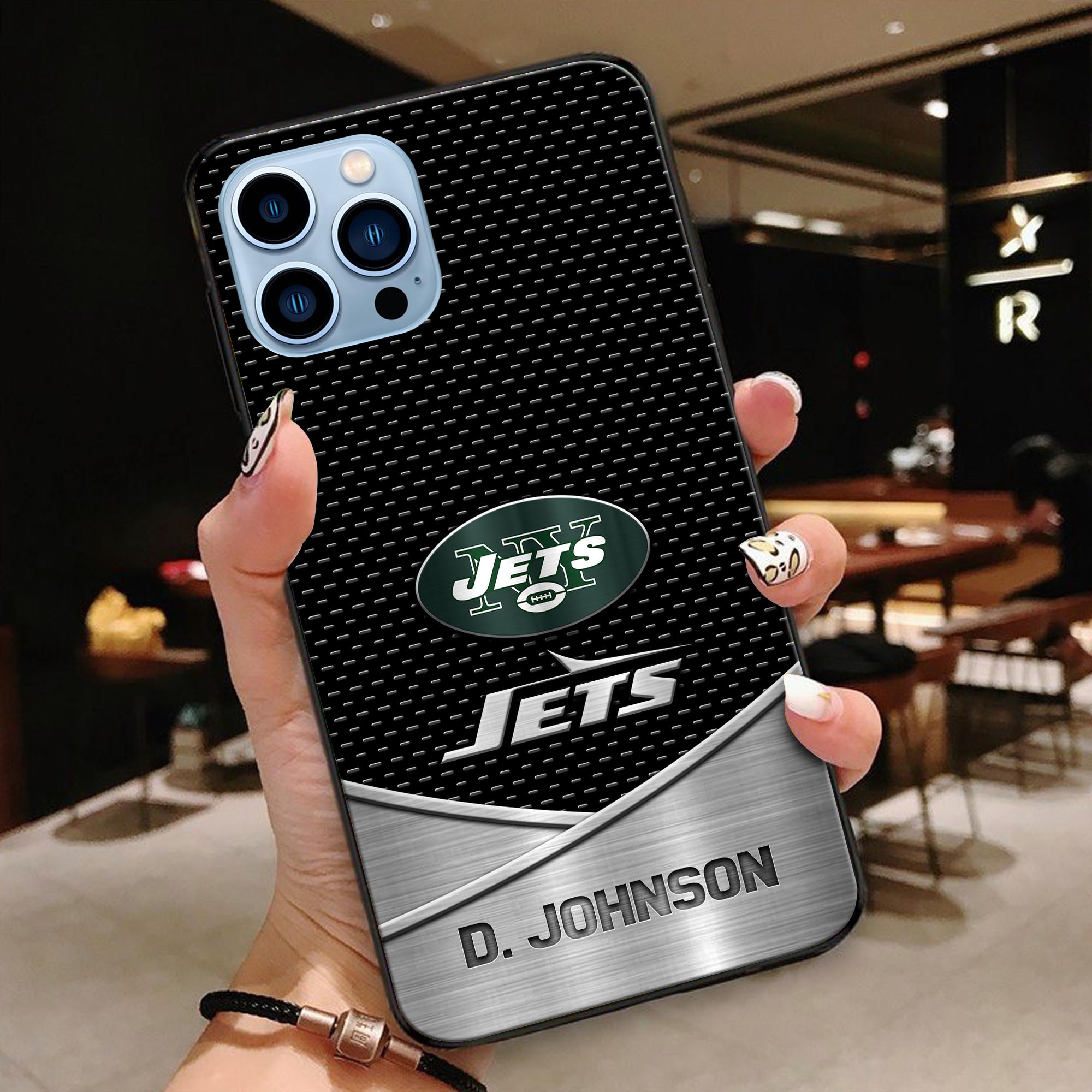 New York Jets Glass Phone Case 2025 Version Custom Name, Sport Phone Case For Fans, Sport Gifts ETRG-41241