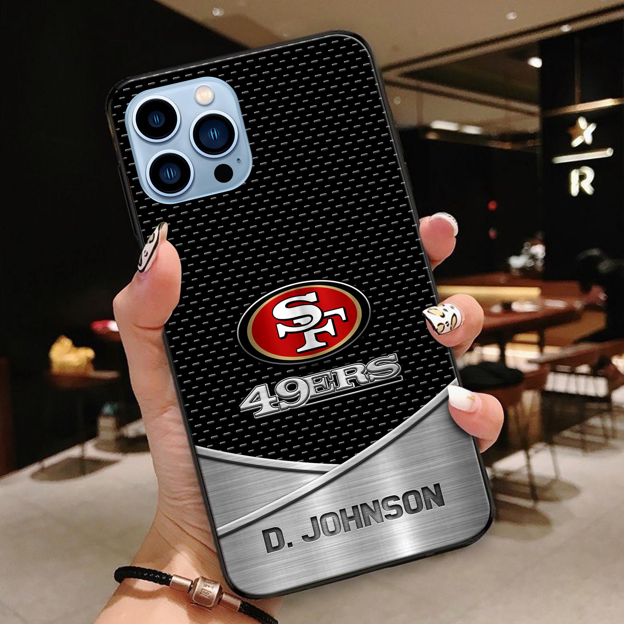 San Francisco 49ers Glass Phone Case 2025 Version Custom Name, Sport Phone Case, Sport Gifts ETRG-41241