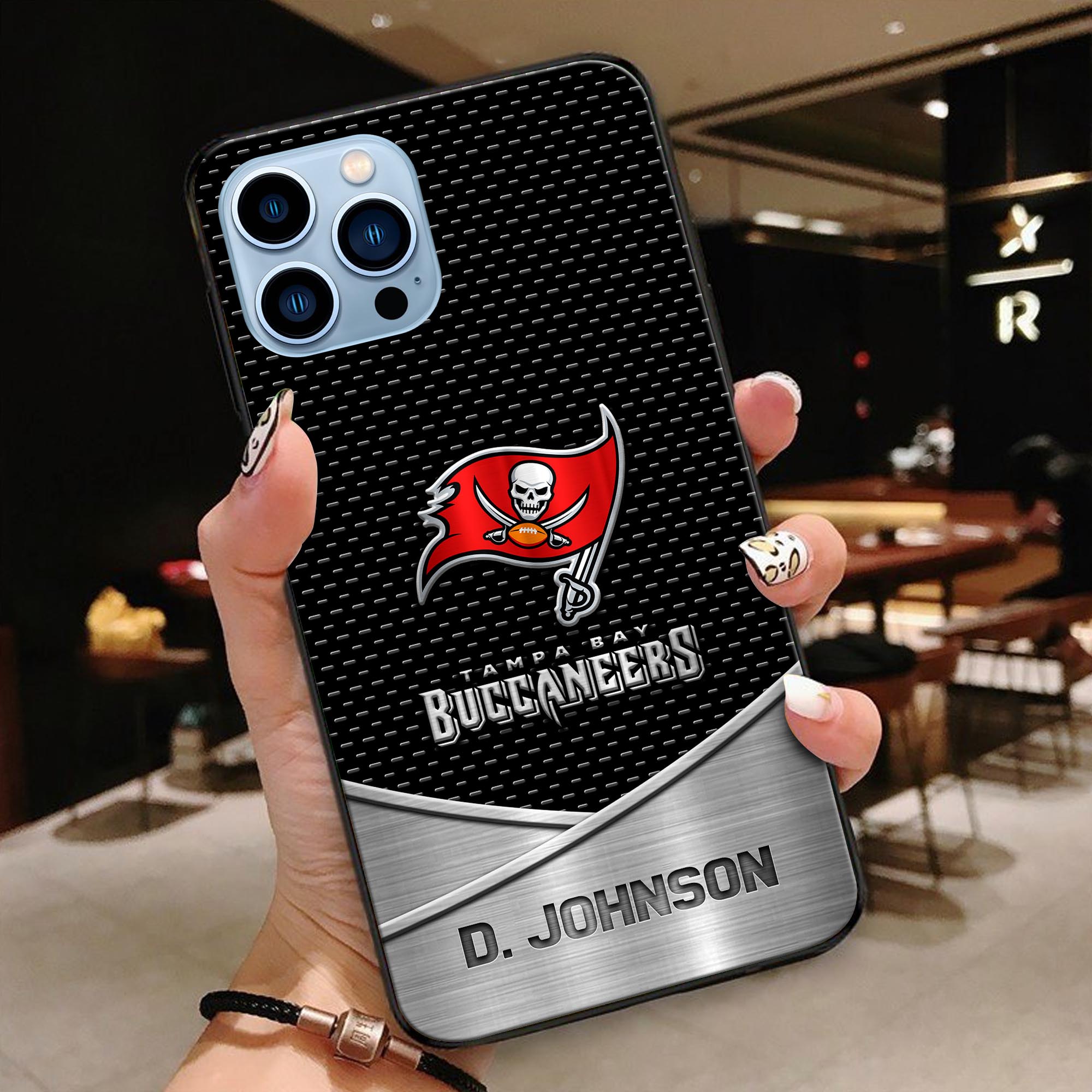 Tampa Bay Buccaneers Glass Phone Case 2025 Version Custom Name, Sport Phone Case, Sport Gifts ETRG-41241