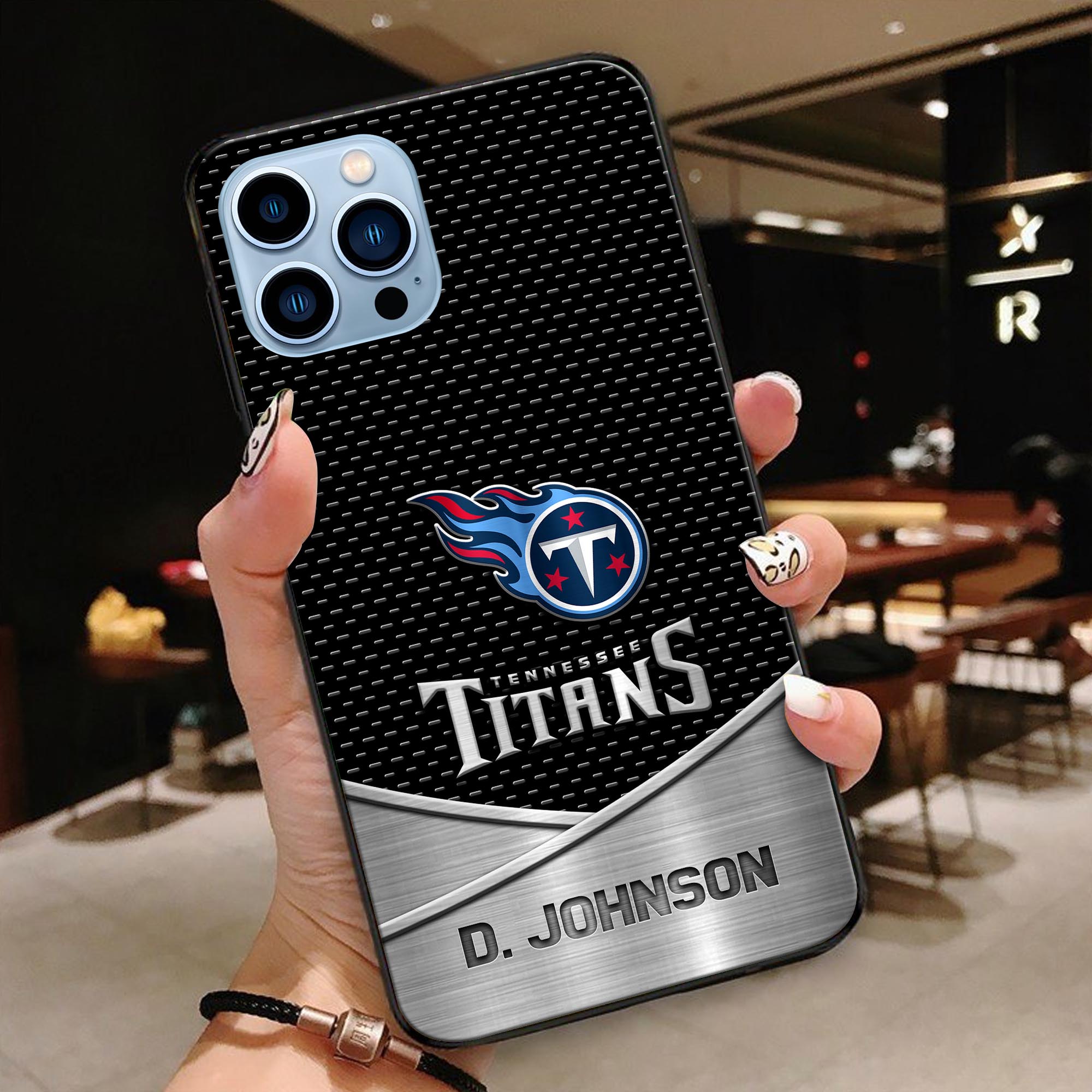 Tennessee Titans Glass Phone Case 2025 Version Custom Name, Sport Phone Case For Fans, Sport Gifts ETRG-41241
