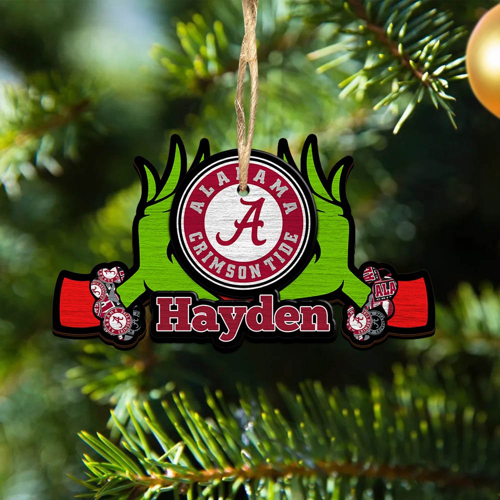 Alabama Crimson Tide 2 Layered Wooden Ornament 2024 Version Custom Your Name, Sport Hanging Ornament, Gifts For Fans ETHY-52234