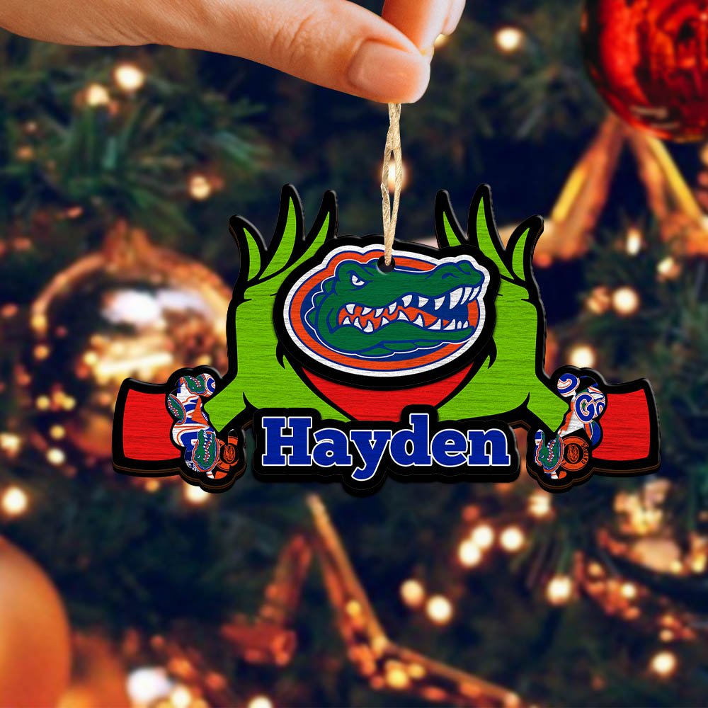 Alternative view of Florida Gators 2 Layered Wooden Ornament 2024 Version Custom Your Name, Sport Hanging Ornament, Gifts For Fans ETHY-52234
