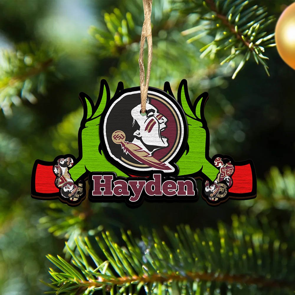 Florida State Seminoles 2 Layered Wooden Ornament 2024 Version Custom Your Name, Sport Hanging Ornament, Gifts For Fans ETHY-52234