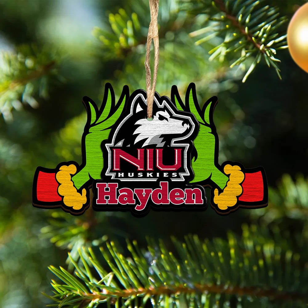 Northern Illinois Huskies 2 Layered Wooden Ornament 2024 Version Custom Your Name, Sport Hanging Ornament, Gifts For Fans ETHY-52234