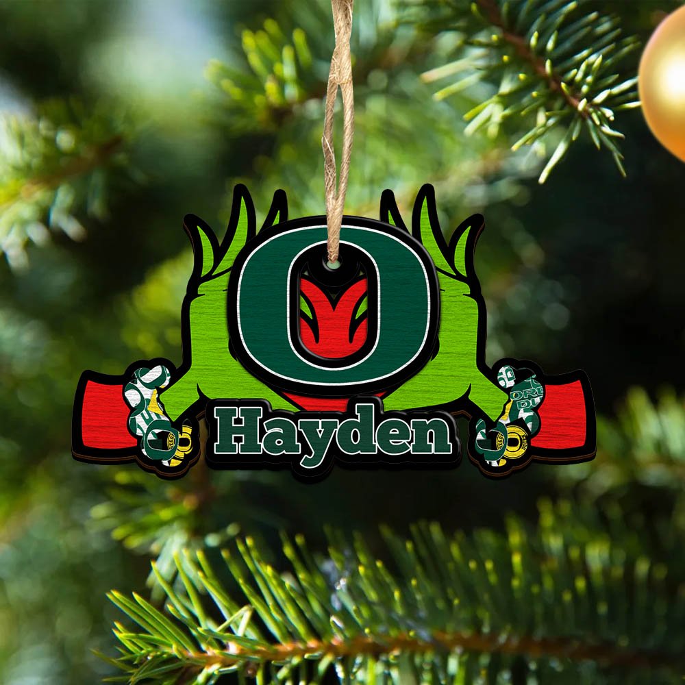 Oregon Ducks 2 Layered Wooden Ornament 2024 Version Custom Your Name, Sport Hanging Ornament, Gifts For Fans ETHY-52234