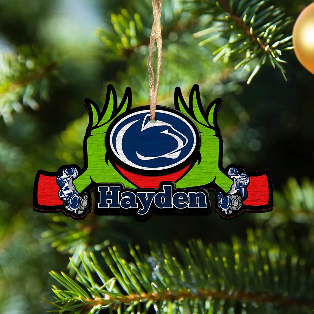 Penn State Nittany Lions 2 Layered Wooden Ornament 2024 Version Custom Your Name, Sport Hanging Ornament, Gifts For Fans ETHY-52234