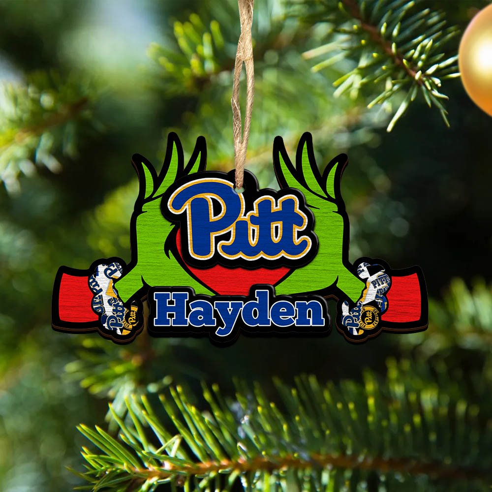 Pittsburgh Panthers 2 Layered Wooden Ornament 2024 Version Custom Your Name, Sport Hanging Ornament, Gifts For Fans ETHY-52234