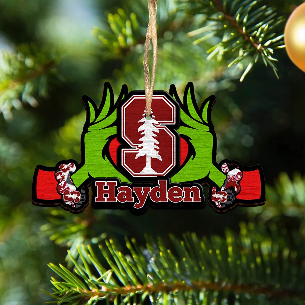 Stanford Cardinal 2 Layered Wooden Ornament 2024 Version Custom Your Name, Sport Hanging Ornament, Gifts For Fans ETHY-52234