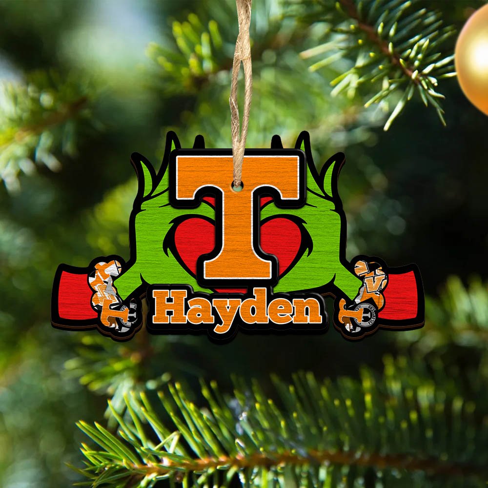 Tennessee Volunteers 2 Layered Wooden Ornament 2024 Version Custom Your Name, Sport Hanging Ornament, Gifts For Fans ETHY-52234