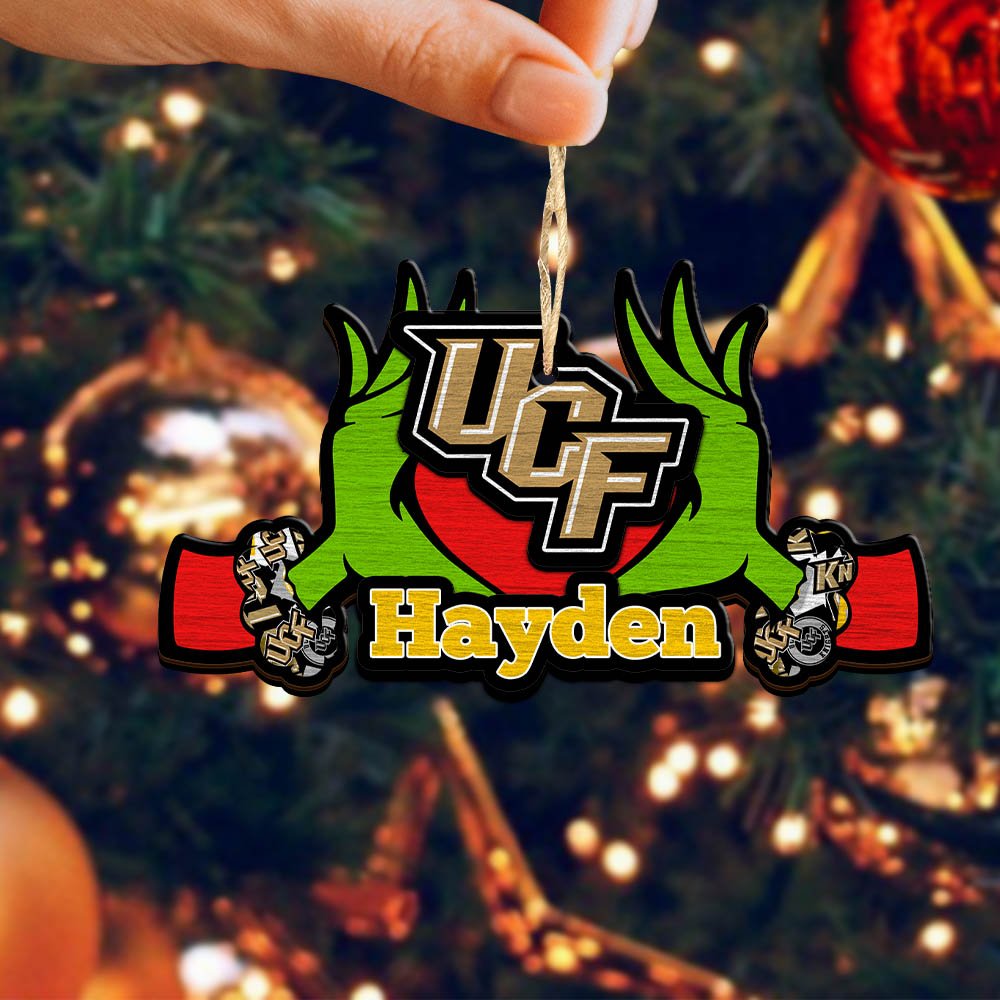 Alternative view of UCF Knights 2 Layered Wooden Ornament 2024 Version Custom Your Name, Sport Hanging Ornament, Gifts For Fans ETHY-52234