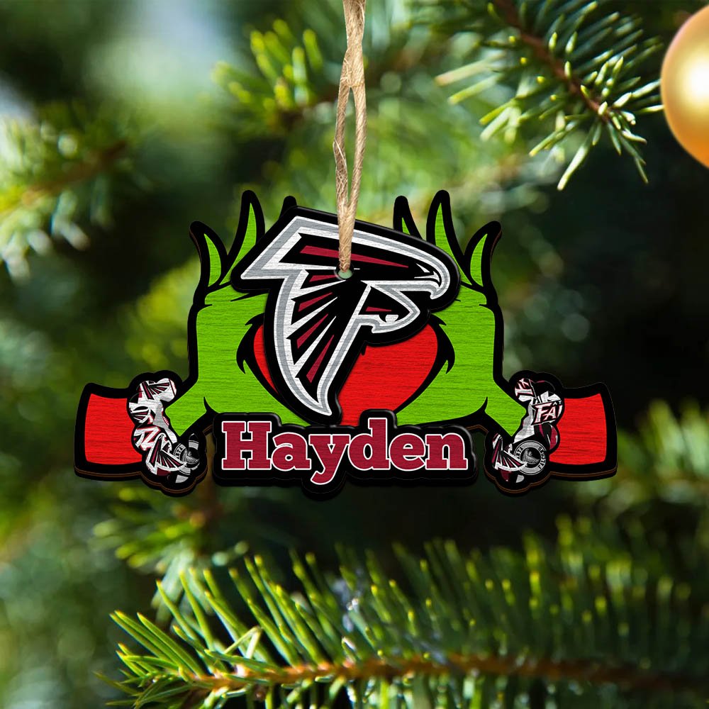 Atlanta Falcons 2 Layered Wooden Ornament 2024 Version Custom Your Name, Sport Hanging Ornament, Gifts For Fans ETHY-52234