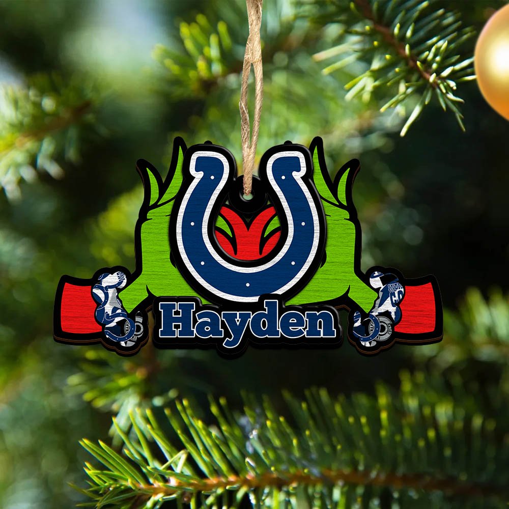 Indianapolis Colts 2 Layered Wooden Ornament 2024 Version Custom Your Name, Sport Hanging Ornament, Gifts For Fans ETHY-52234