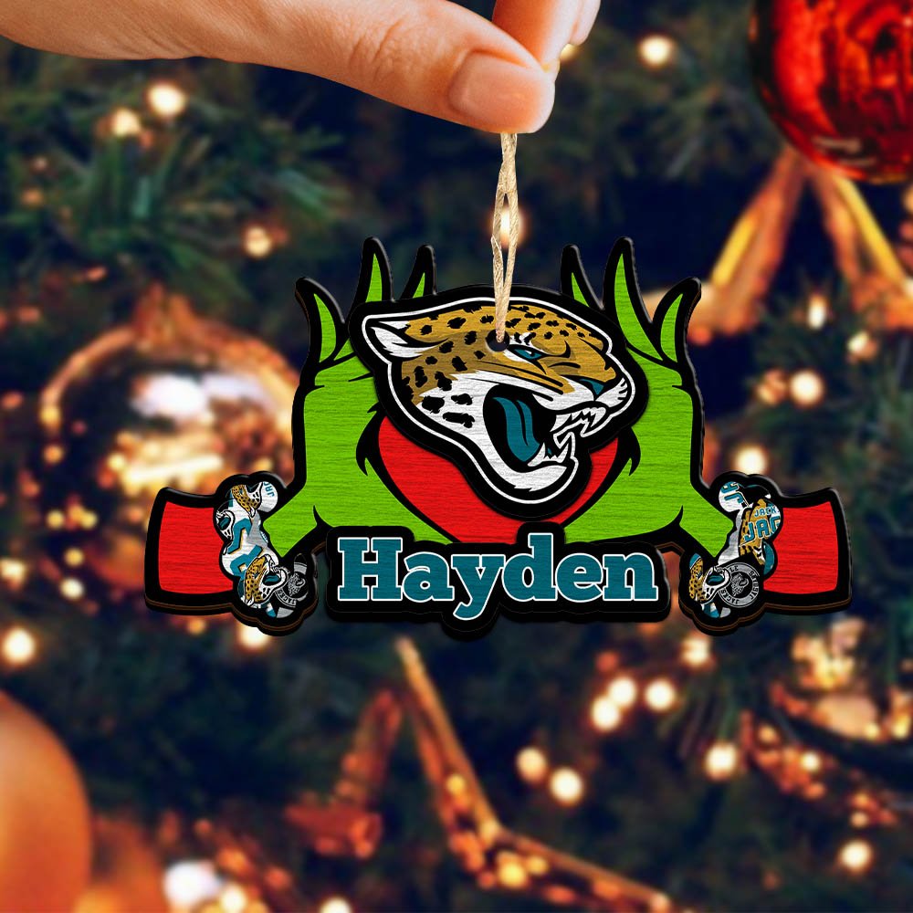Alternative view of Jacksonville Jaguars 2 Layered Wooden Ornament 2024 Version Custom Your Name, Sport Hanging Ornament, Gifts For Fans ETHY-52234