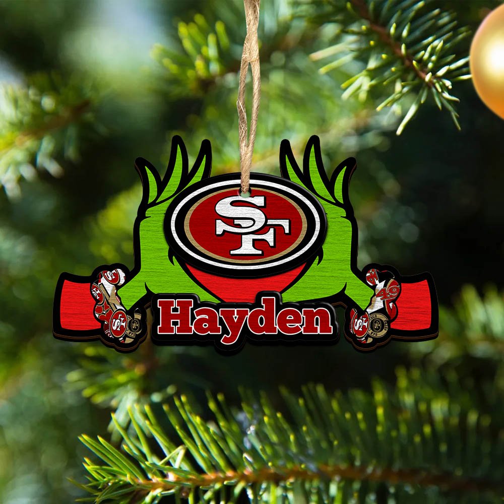 San Francisco 49ers 2 Layered Wooden Ornament 2024 Version Custom Your Name, Sport Hanging Ornament, Gifts For Fans ETHY-52234
