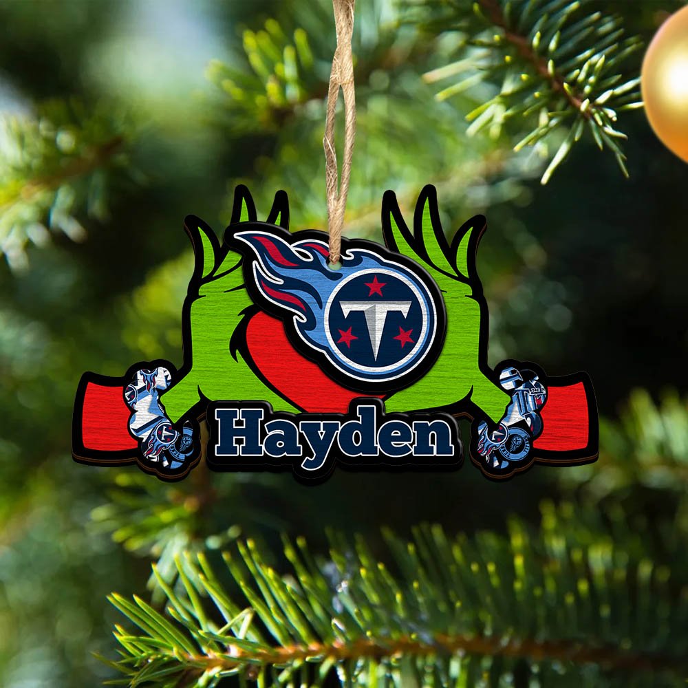 Tennessee Titans 2 Layered Wooden Ornament 2024 Version Custom Your Name, Sport Hanging Ornament, Gifts For Fans ETHY-52234