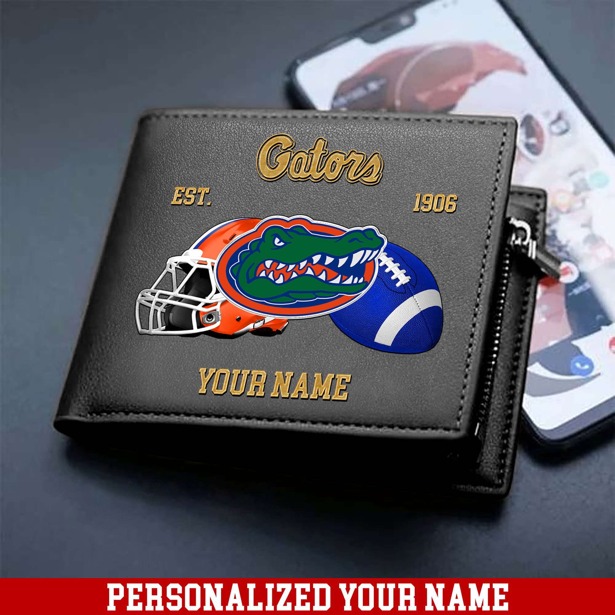 Alternative view of Florida Gators Men Wallet 2024 Version Personalized Your Name, Football Men Wallet For Fans, Gift For Football Lovers ETHY-54889