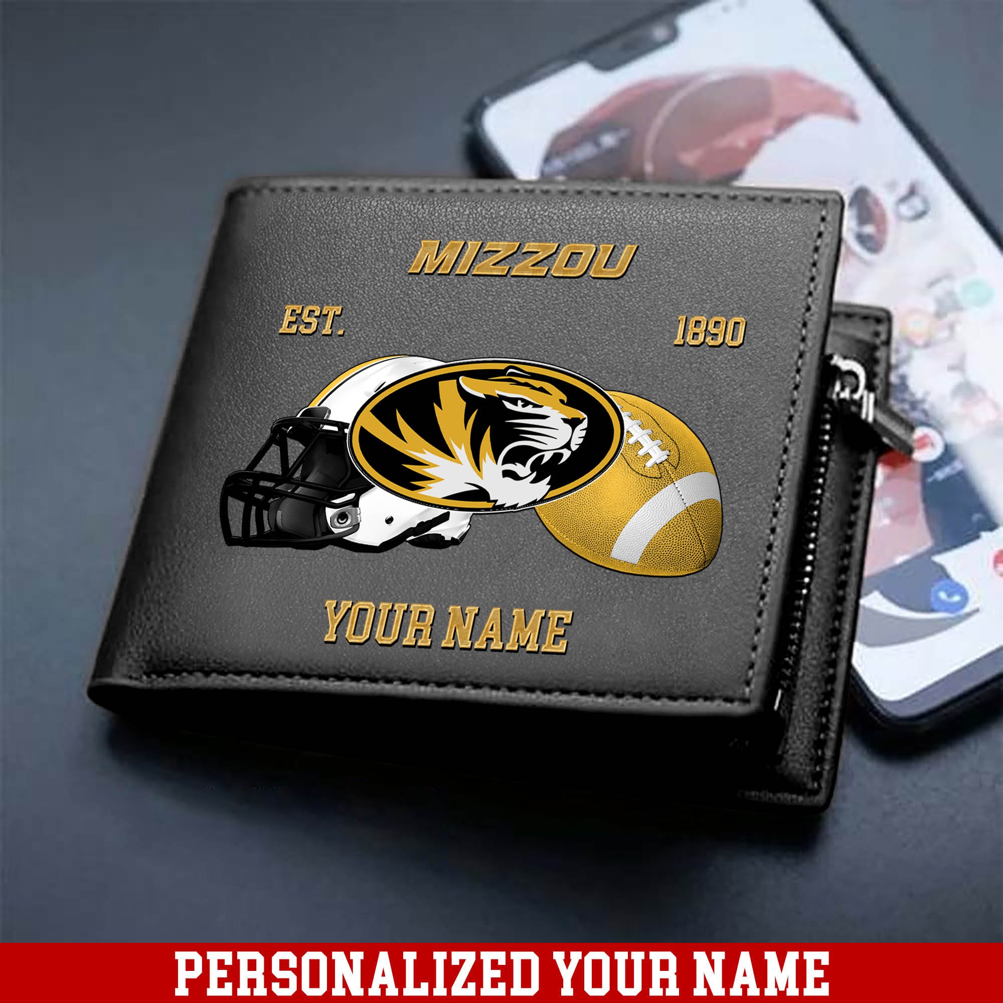 Alternative view of Missouri Tigers Men Wallet 2024 Version Personalized Your Name, Football Men Wallet For Fans, Gift For Football Lovers ETHY-54889