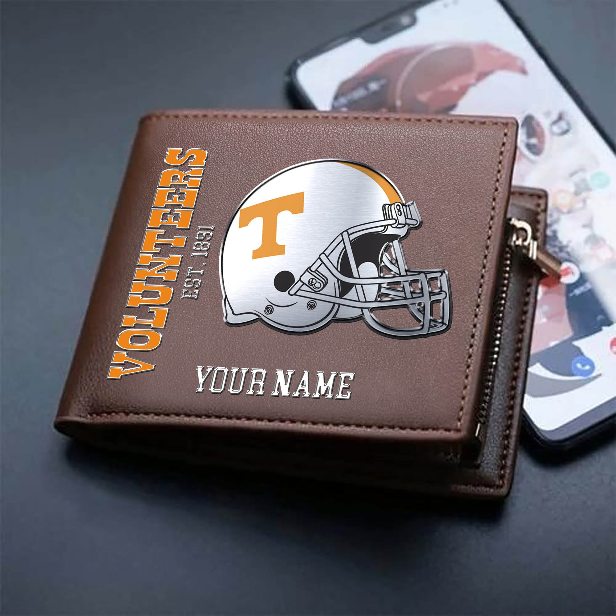 Alternative view of Tennessee Volunteers Team Men Wallet 2024 Version Personalized Your Name, Men Wallet For Football Lovers, Fan Gifts ETHY-54890