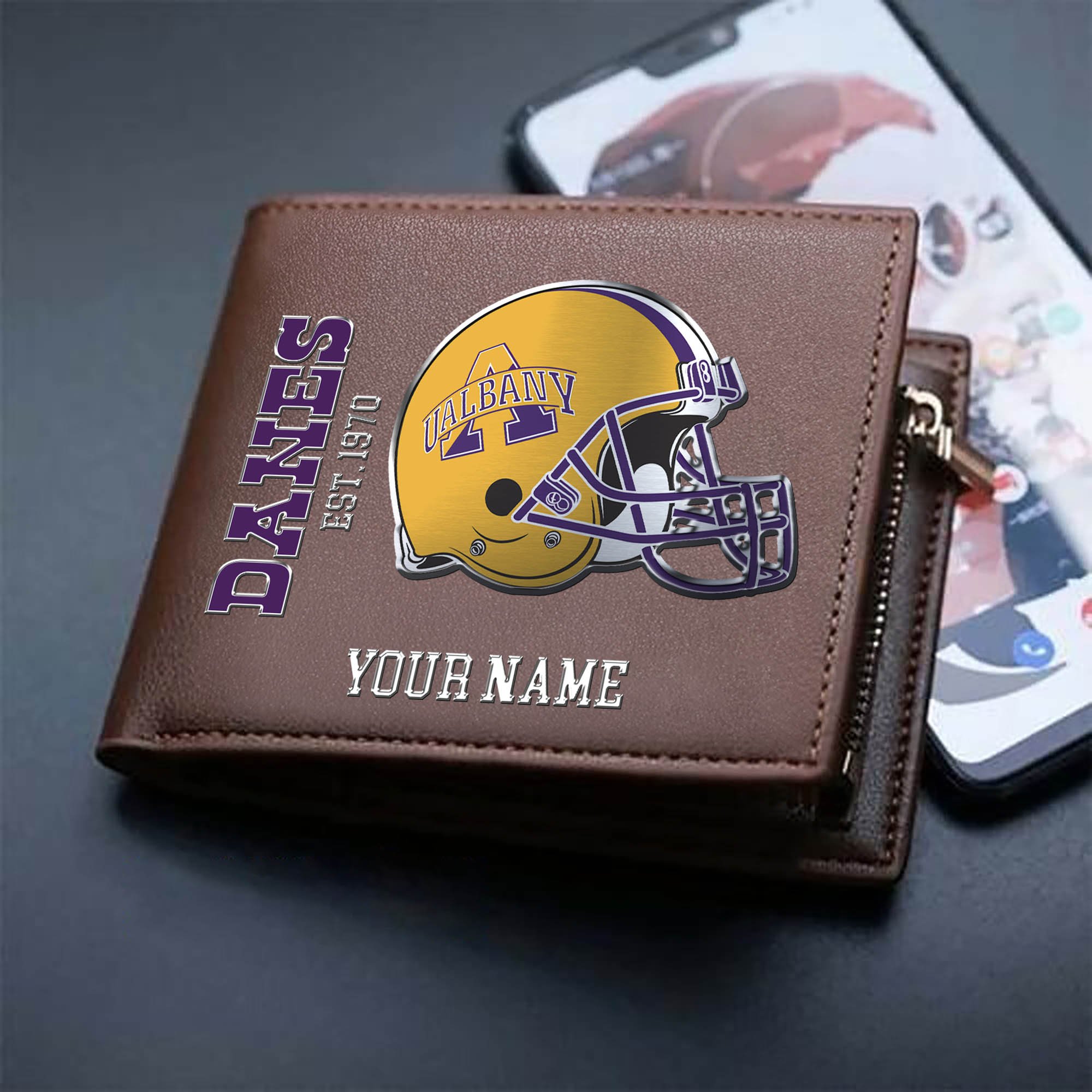 Alternative view of Albany Great Danes Team Men Wallet 2024 Version Personalized Your Name, Men Wallet For Football Lovers, Fan Gifts ETHY-54890