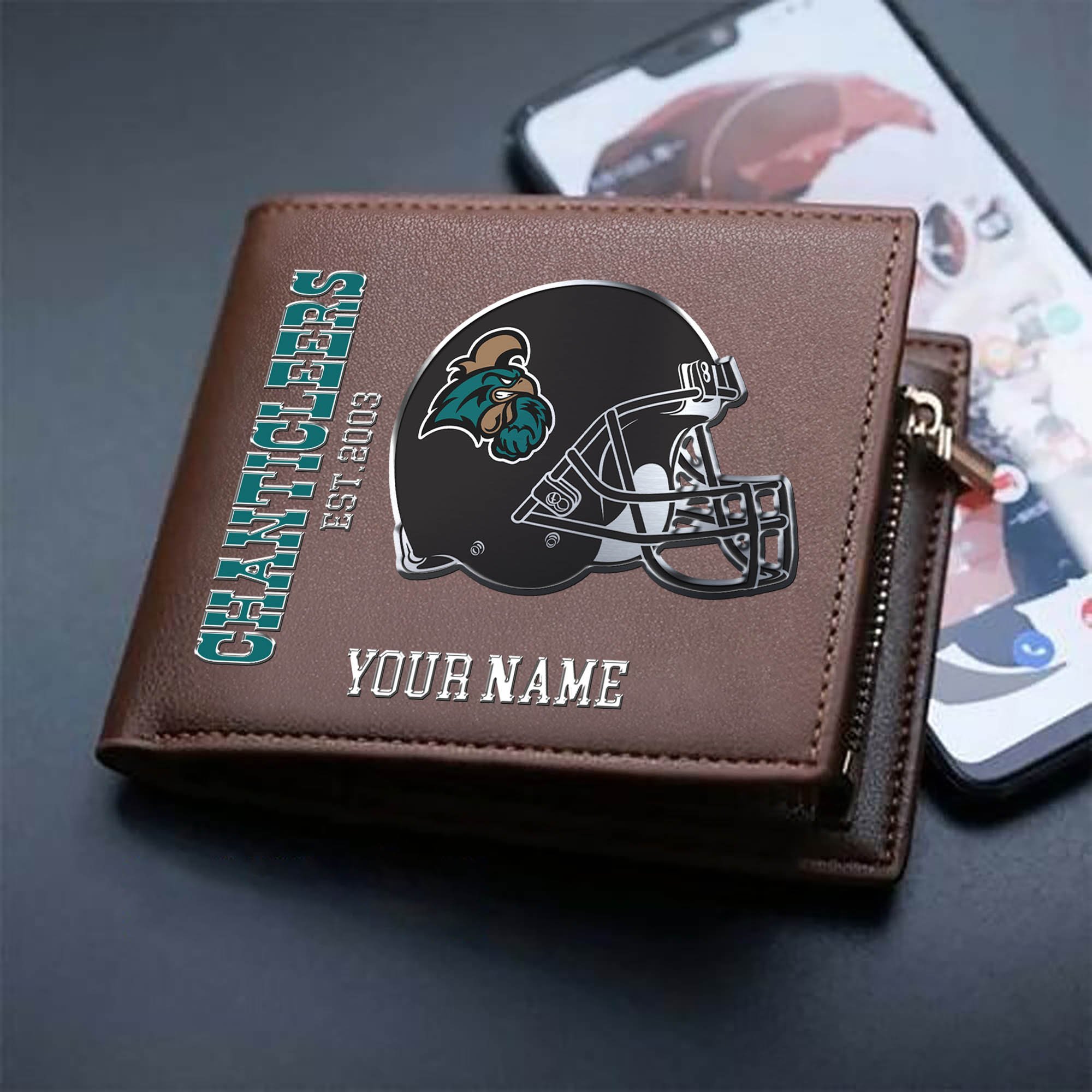 Alternative view of Coastal Carolina Chanticleers Team Men Wallet 2024 Version Personalized Your Name, Men Wallet For Football Lovers, Fan Gifts ETHY-54890