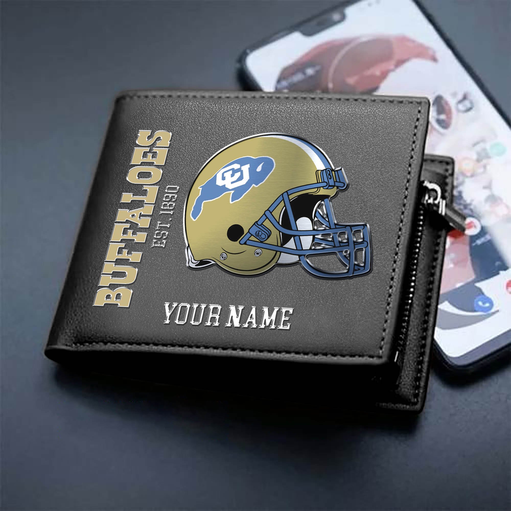 Colorado Buffaloes Team Men Wallet 2024 Version Personalized Your Name, Men Wallet For Football Lovers, Fan Gifts ETHY-54890