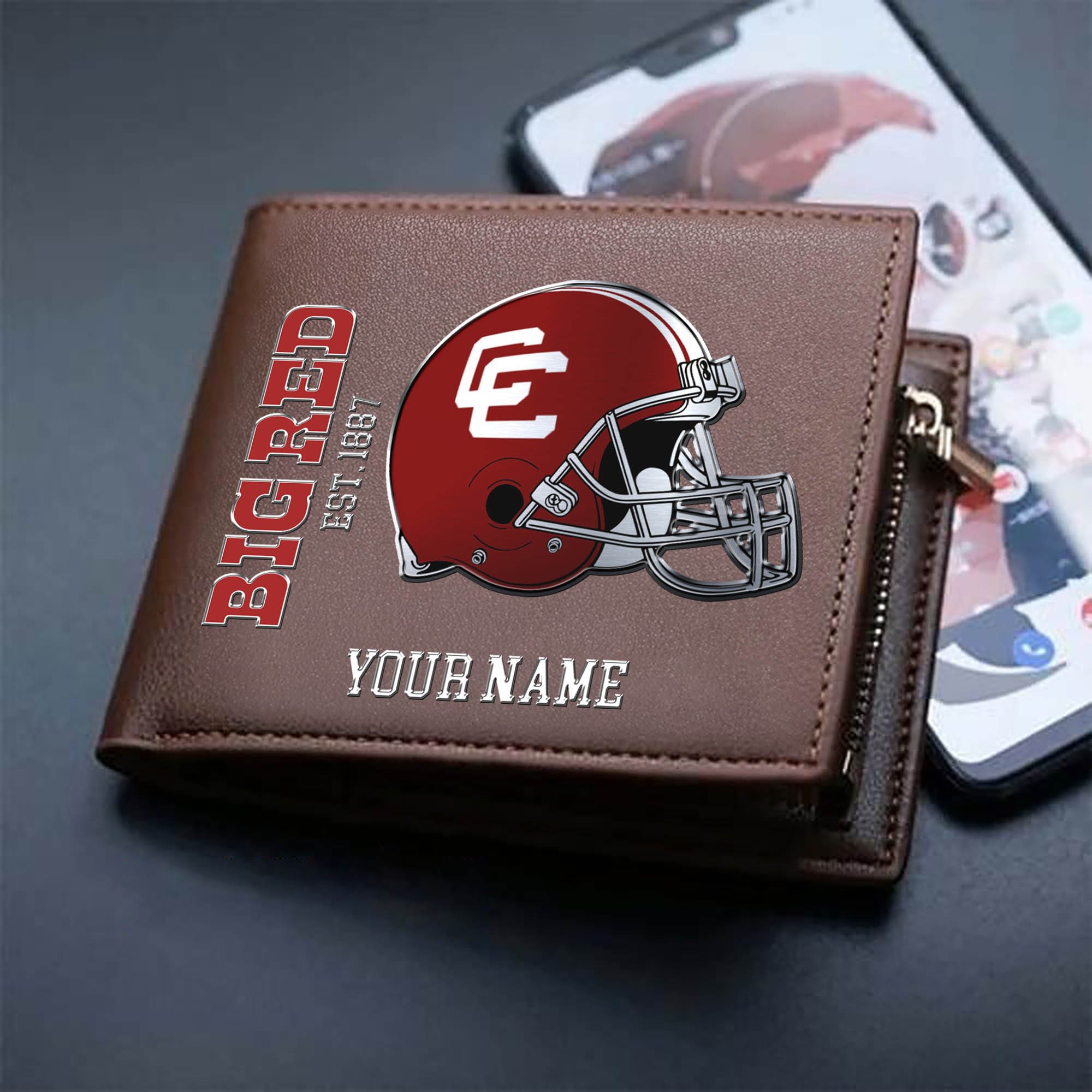 Alternative view of Cornell Big Red Team Men Wallet 2024 Version Personalized Your Name, Men Wallet For Football Lovers, Fan Gifts ETHY-54890