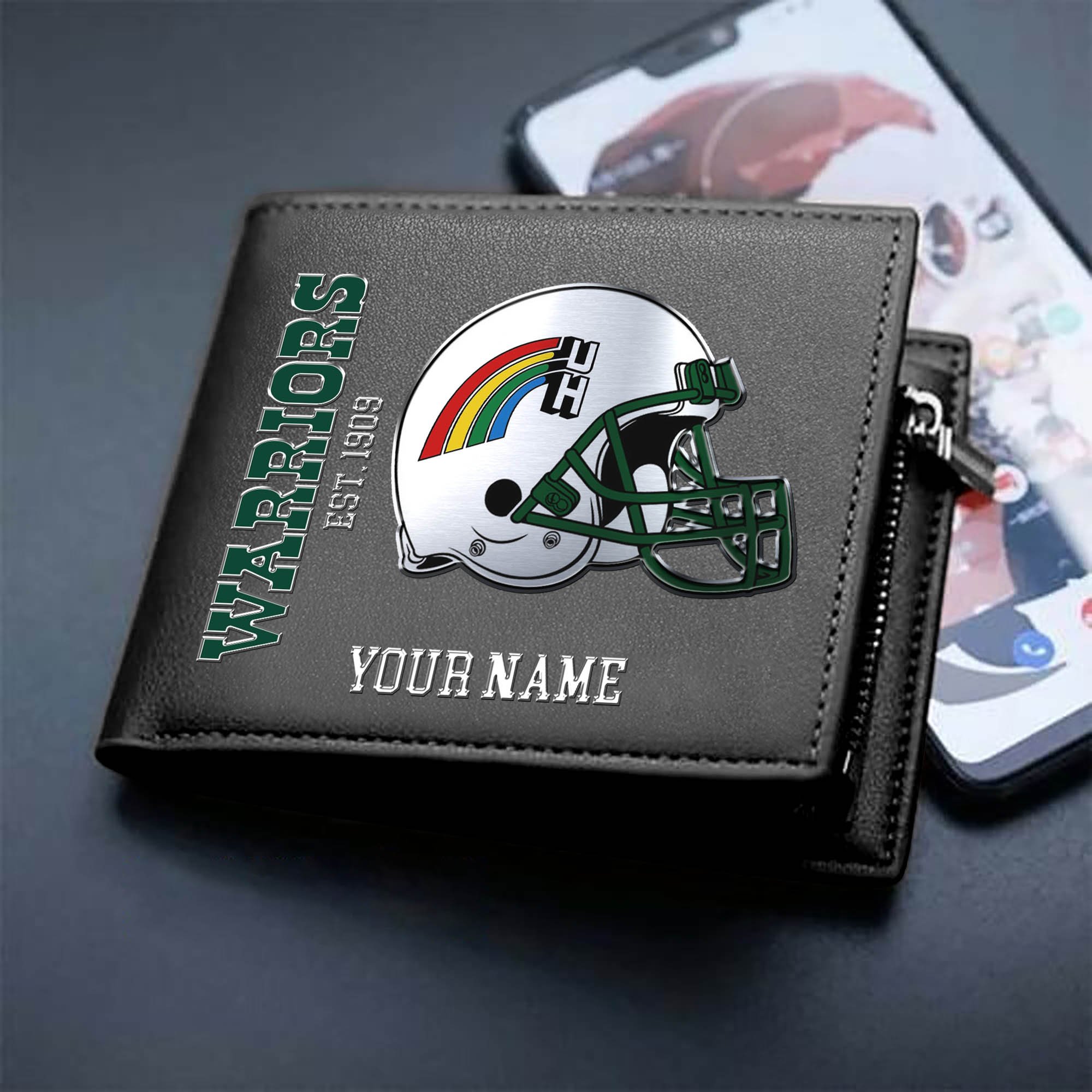 Hawaii Rainbow Warriors Team Men Wallet 2024 Version Personalized Your Name, Men Wallet For Football Lovers, Fan Gifts ETHY-54890