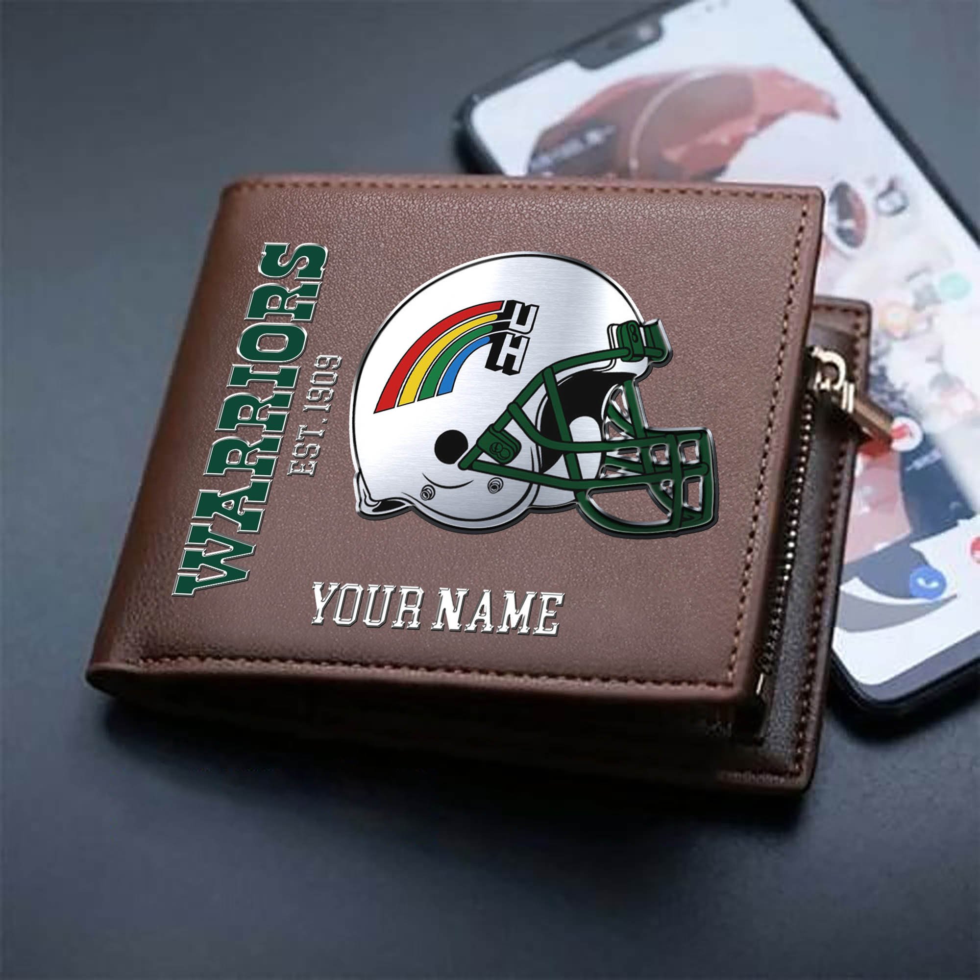 Alternative view of Hawaii Rainbow Warriors Team Men Wallet 2024 Version Personalized Your Name, Men Wallet For Football Lovers, Fan Gifts ETHY-54890