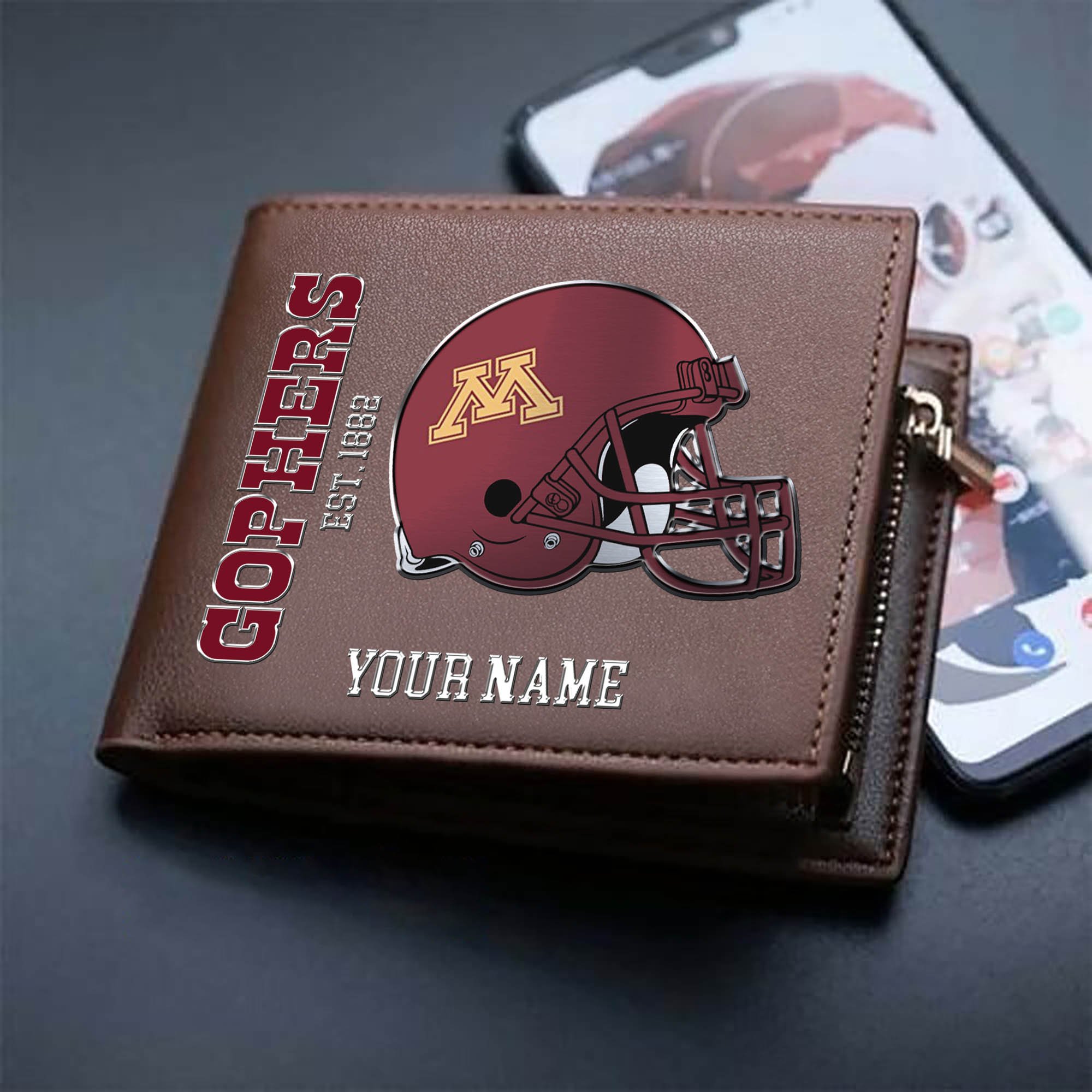 Alternative view of Minnesota Golden Gophers Team Men Wallet 2024 Version Personalized Your Name, Men Wallet For Football Lovers, Fan Gifts ETHY-54890