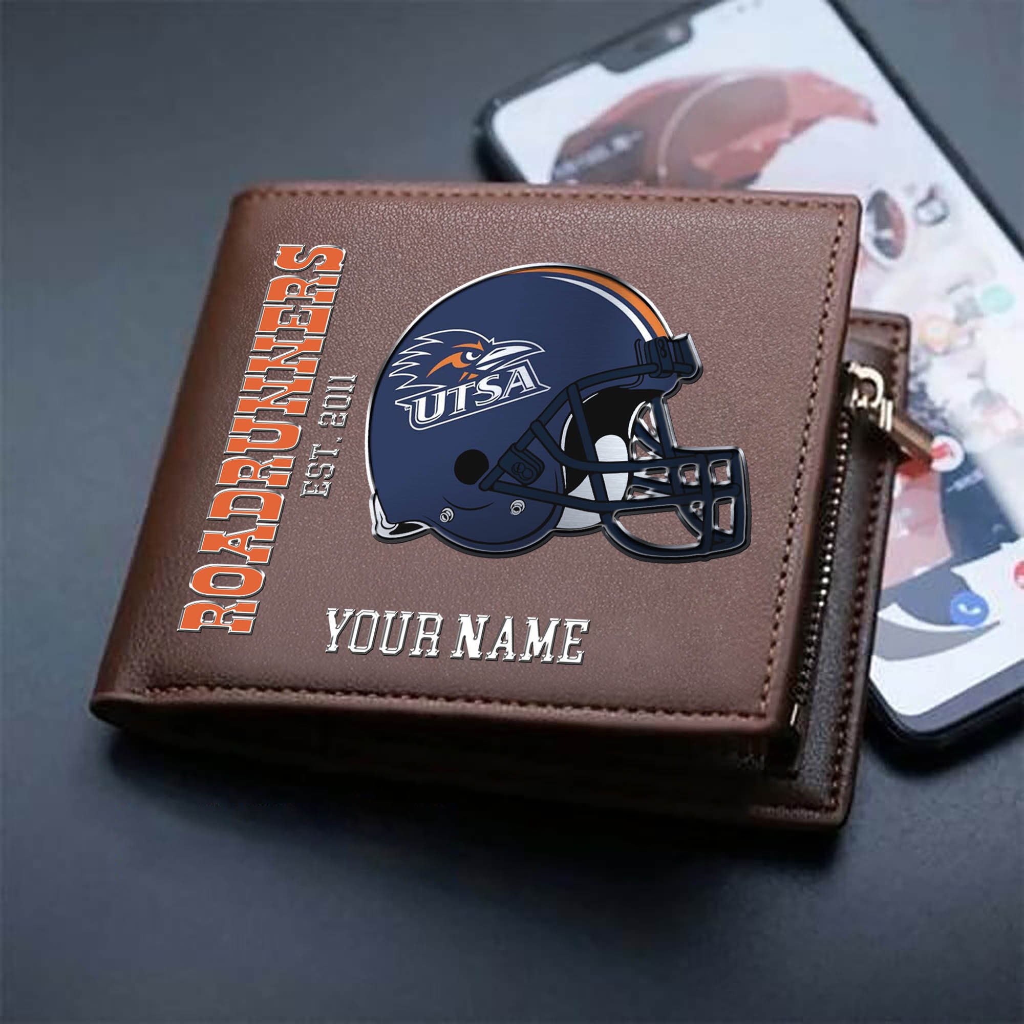 Alternative view of UTSA Roadrunners Team Men Wallet 2024 Version Personalized Your Name, Men Wallet For Football Lovers, Fan Gifts ETHY-54890