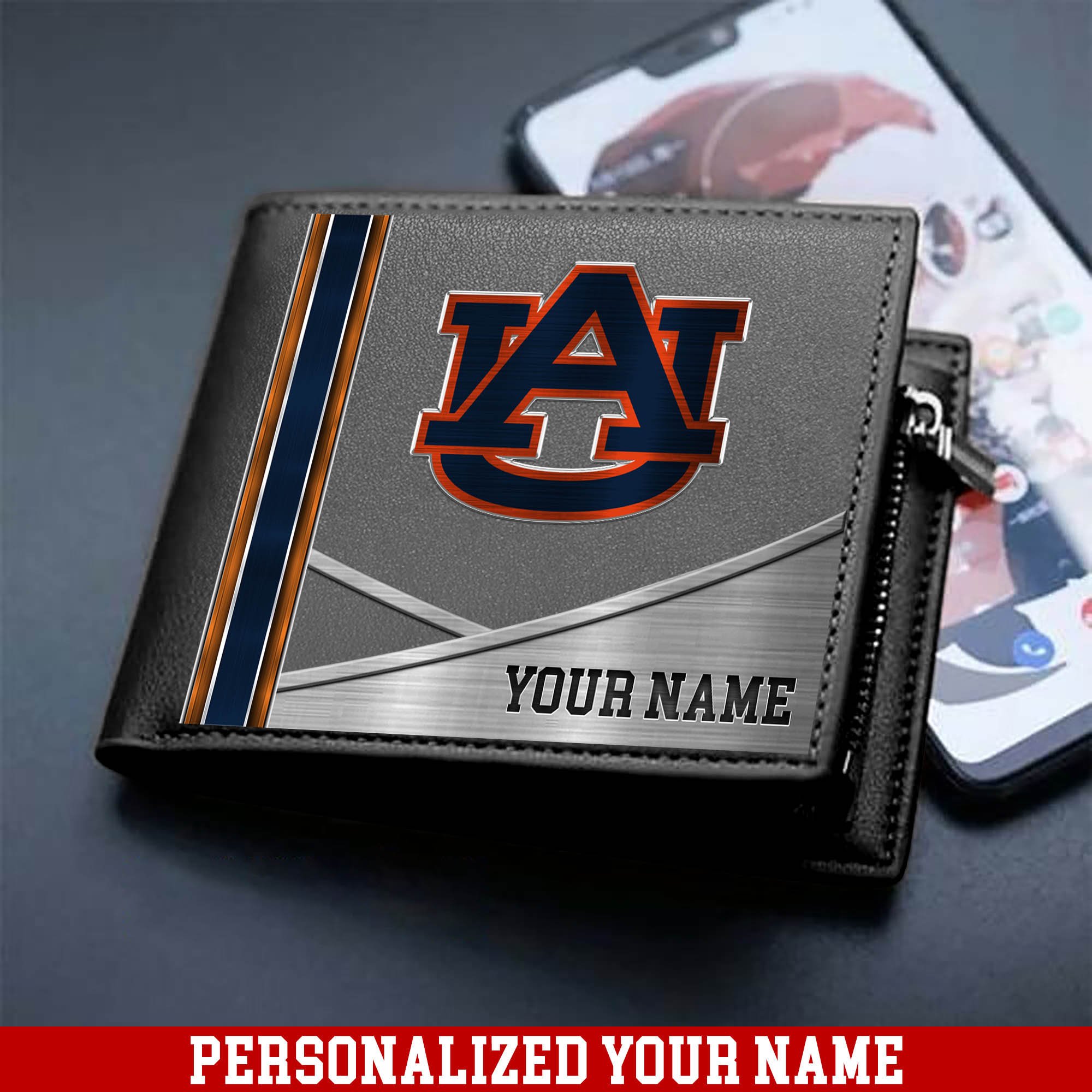 Alternative view of Auburn Tigers Sport Team Men Wallet 2024 Version Customized Your Name, Men Wallet For Sport Lovers, Fan Gifts ETHY-54902