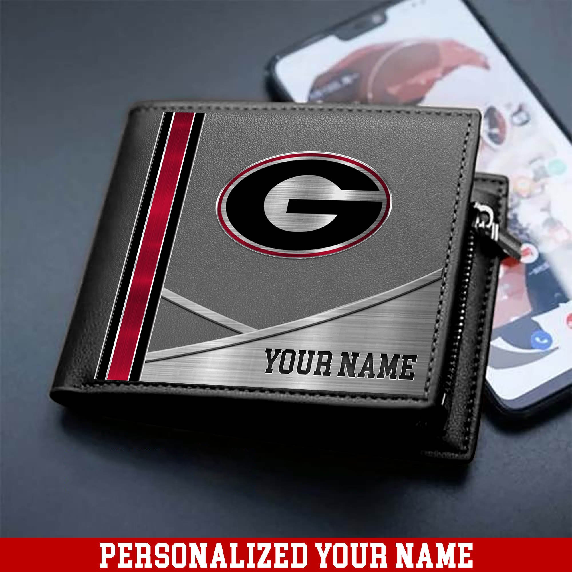 Alternative view of Georgia Bulldogs Sport Team Men Wallet 2024 Version Customized Your Name, Men Wallet For Sport Lovers, Fan Gifts ETHY-54902