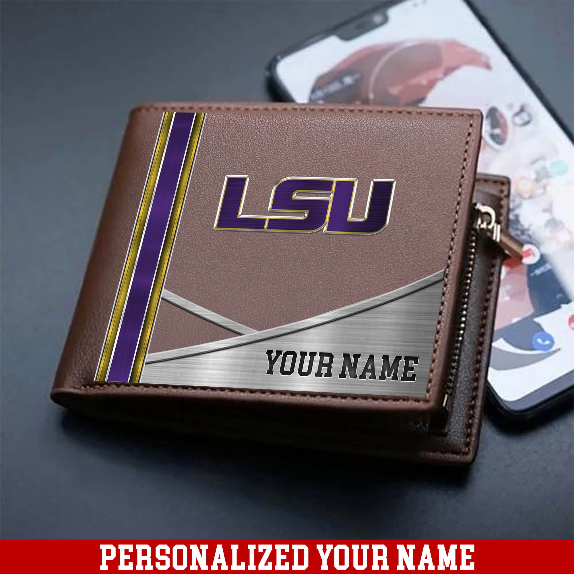 LSU TIGERS Sport Team Men Wallet 2024 Version Customized Your Name, Men Wallet For Sport Lovers, Fan Gifts ETHY-54902