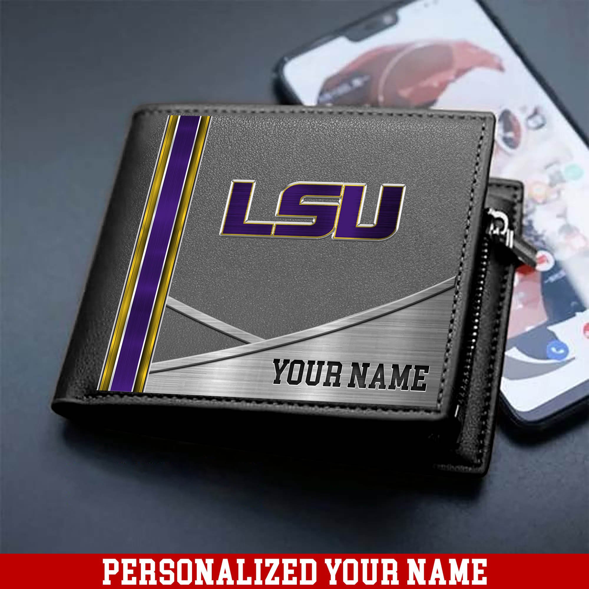 Alternative view of LSU TIGERS Sport Team Men Wallet 2024 Version Customized Your Name, Men Wallet For Sport Lovers, Fan Gifts ETHY-54902