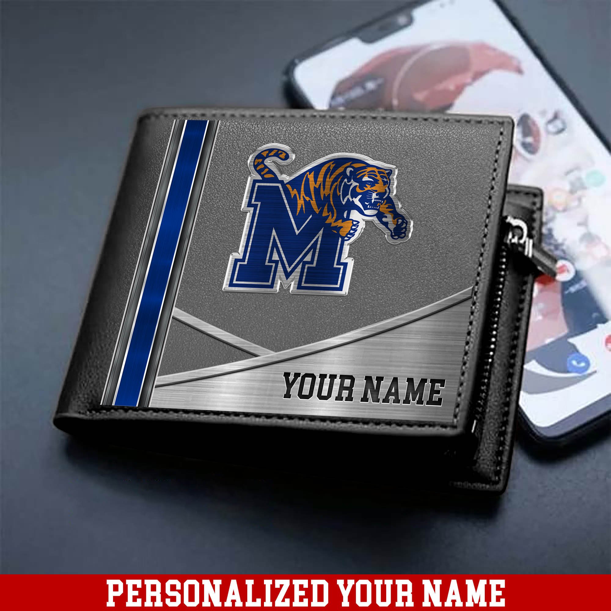 Alternative view of Memphis Tigers Sport Team Men Wallet 2024 Version Customized Your Name, Men Wallet For Sport Lovers, Fan Gifts ETHY-54902