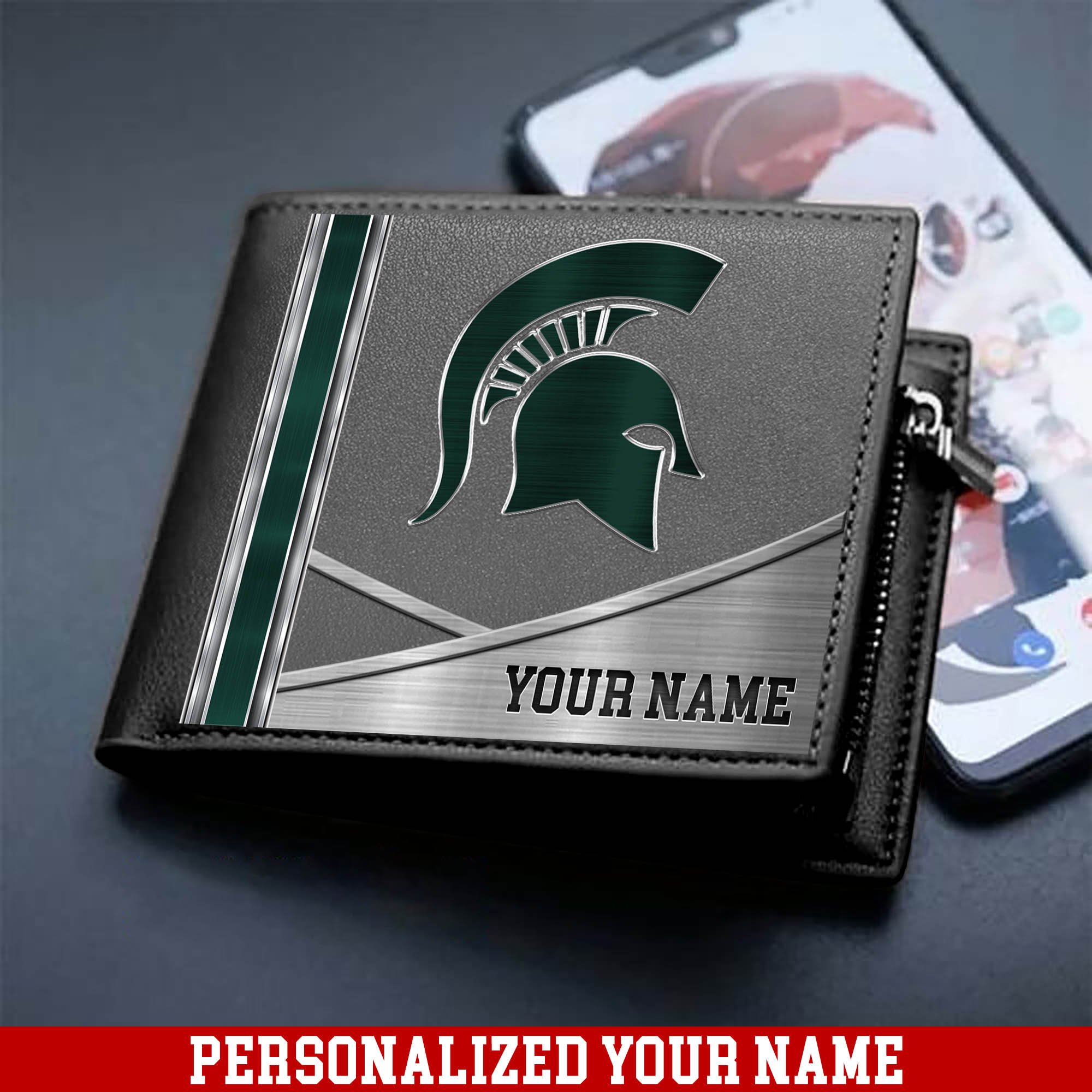 Alternative view of Michigan State Spartans Sport Team Men Wallet 2024 Version Customized Your Name, Men Wallet For Sport Lovers, Fan Gifts ETHY-54902