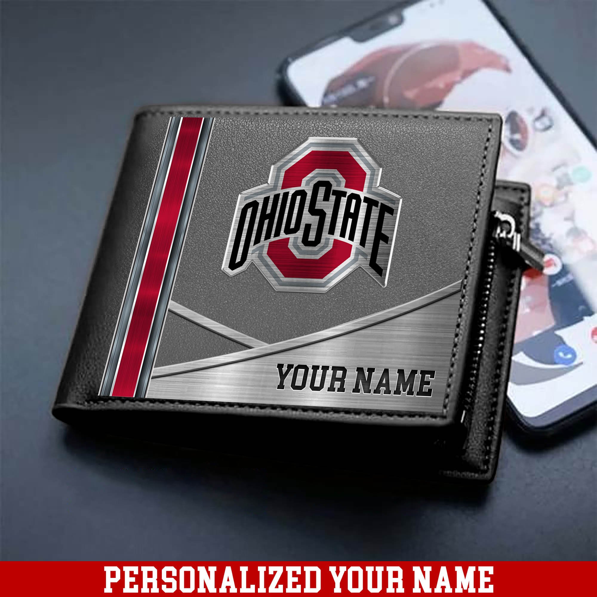 Alternative view of Ohio State Buckeyes Sport Team Men Wallet 2024 Version Customized Your Name, Men Wallet For Sport Lovers, Fan Gifts ETHY-54902